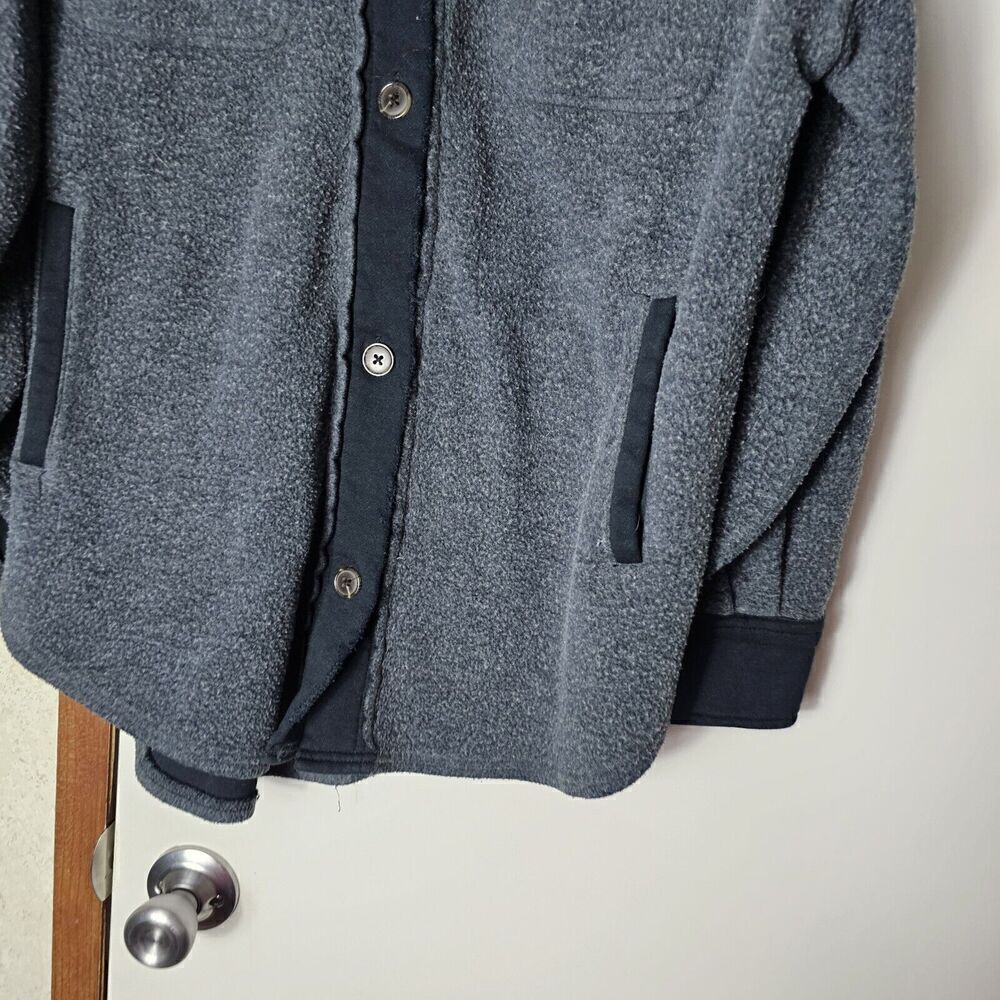 Free People Ruby Jacket Black Washed Black Distressed Oversized Shirt Jacket S - Picture 5 of 13